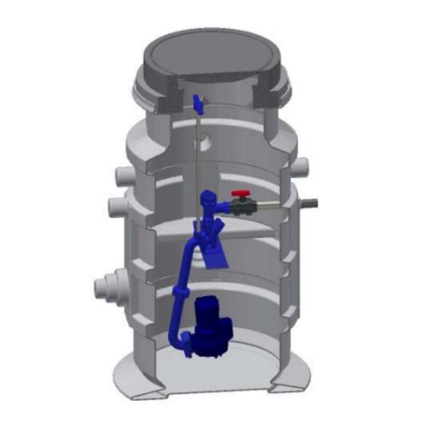 LKT Vario Basic – mit KSB Amarex – komplette Pumpstation